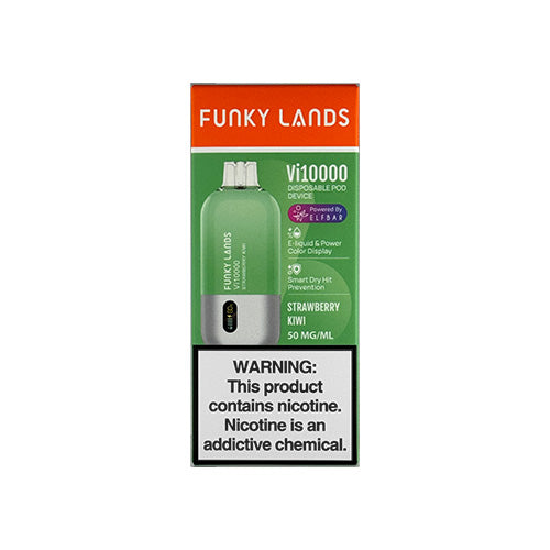 Funky Lands Vi10000 - Strawberry Kiwi, disposable vape
