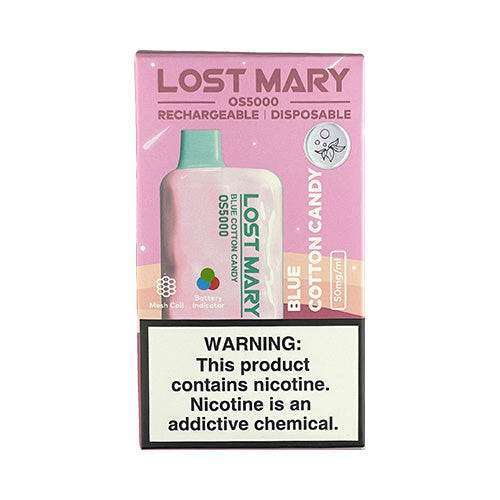 Lost Mary OS5000 - Blue Cotton Candy, disposable vape