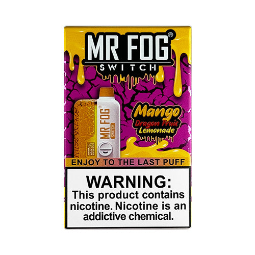 Mr Fog Switch SW15000 - Mango Dragon Fruit Lemonade, disposable vape