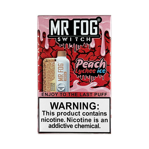 Mr Fog Switch SW15000 - Peach Lychee Ice, disposable vape