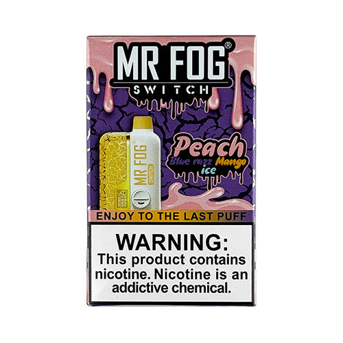 Mr Fog Switch SW15000 - Peach Blue Razz Mango Ice, disposable vape