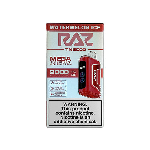 Raz TN9000 - Watermelon Ice, disposable vape