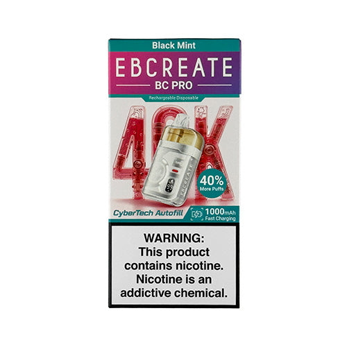 EBCreate BC Pro - Black Mint, disposable vape