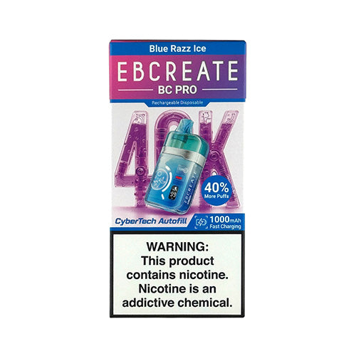 EBCreate BC Pro - Blue Razz Ice, disposable vape