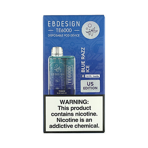 Elfbar TE6000 - Blue Razz Ice, disposable vape