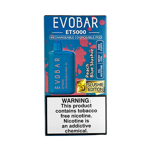 Evobar ET5000 - Peach Blue Slushie, disposable vape