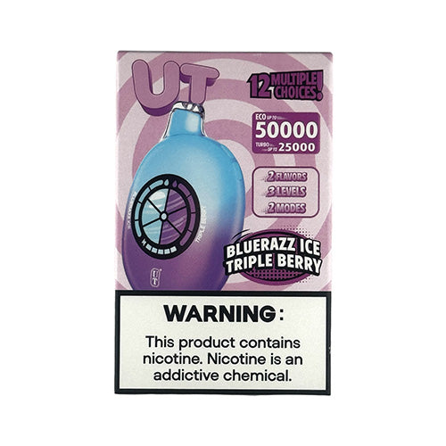 Flum UT 50000 - Blue Razz Ice / Triple Berry, disposable vape