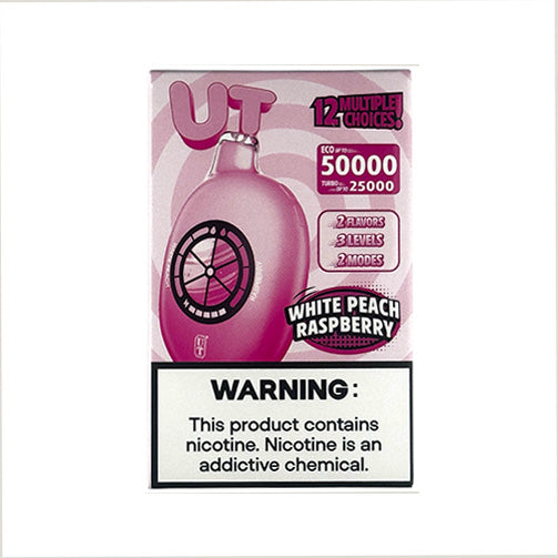 Flum UT 50000 - White Peach / Raspberry Disposable - $21.99 - VPRSTS Flum UT 50000 - White Peach / Raspberry Disposable - $21.99 - VPRSTS