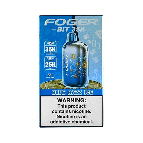 Foger Bit 35K - Blue Razz Ice, disposable vape