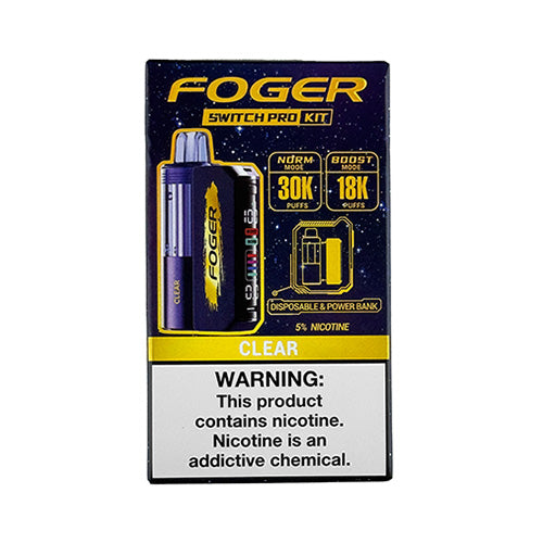Foger Switch Pro - Clear, disposable vape