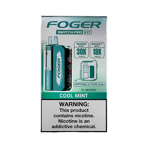 Foger Switch Pro - Cool Mint Disposable - $14.99 - VPRSTS Foger Switch Pro - Cool Mint Disposable - $14.99 - VPRSTS
