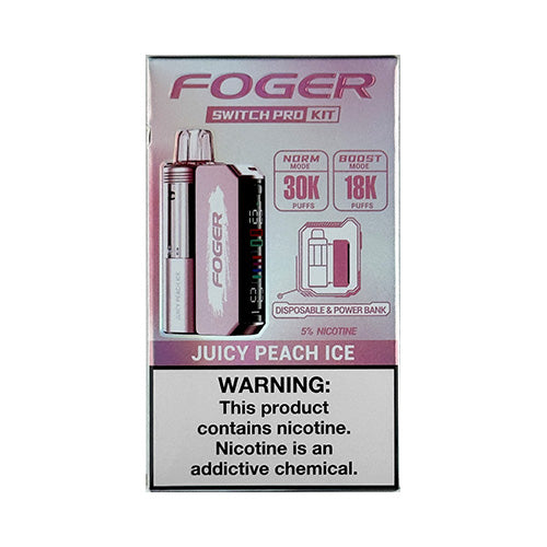 Foger Switch Pro - Juicy Peach Ice, disposable vape