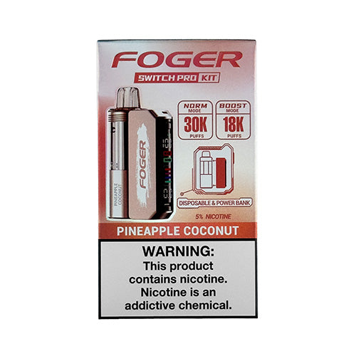 Foger Switch Pro - Pineapple Coconut, disposable vape
