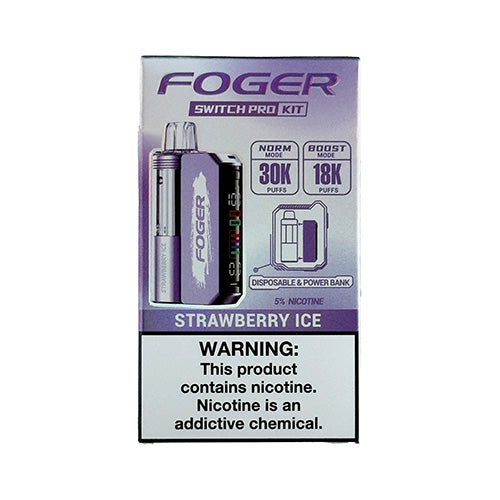 Foger Switch Pro - Strawberry Ice, disposable vape

