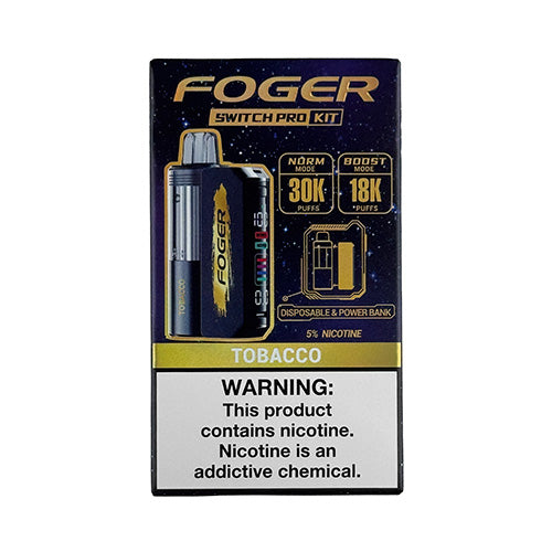 Foger Switch Pro - Tobacco Disposable - $14.99 - VPRSTS Foger Switch Pro - Tobacco Disposable - $14.99 - VPRSTS