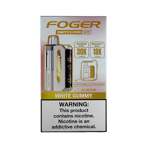 Foger Switch Pro - White Gummy Disposable - $14.99 - VPRSTS Foger Switch Pro - White Gummy Disposable - $14.99 - VPRSTS
