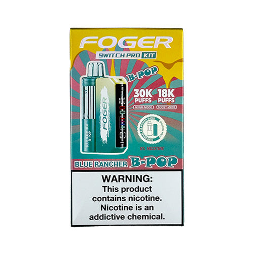 Foger Switch Pro - Blue Rancher B-Pop Disposable - $14.99 - VPRSTS Foger Switch Pro - Blue Rancher B-Pop Disposable - $14.99 - VPRSTS