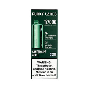Funky Lands Ti7000 - Cantaloupe Apple, disposable vape