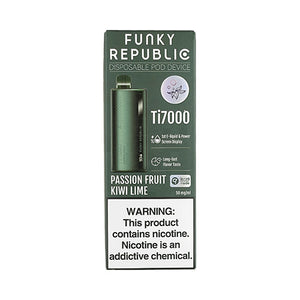 Funky Republic Ti7000 - Passion Fruit Kiwi Lime, disposable vape