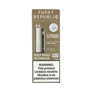 Funky Republic Ti7000 - Peach Mango Watermelon, disposable vape