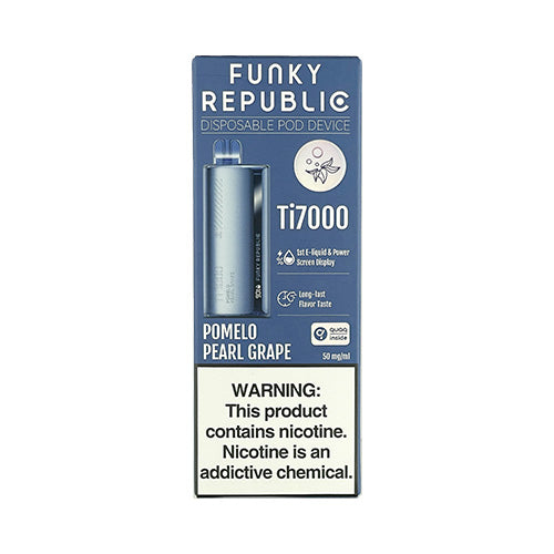 Funky Republic Ti7000 - Pomelo Pearl Grape, disposable vape