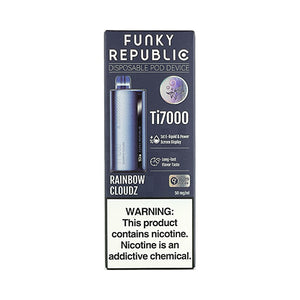 Funky Republic Ti7000 - Rainbow Cloudz, disposable vape