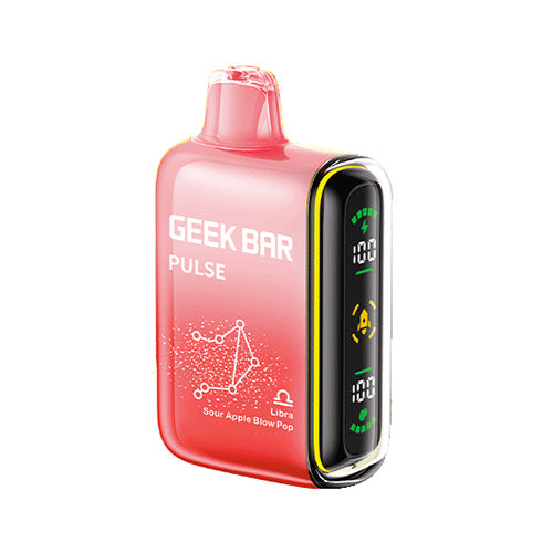 Geek Bar Pulse 15000 - Sour Apple Blow Pop, disposable vape