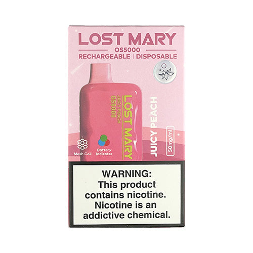 Lost Mary OS5000 - Juicy Peach, disposable vape