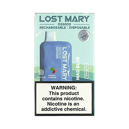 Lost Mary OS5000 - Mad Blue, disposabele vape