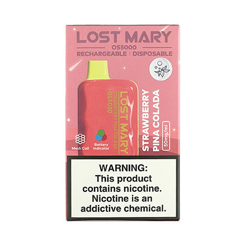 Lost Mary OS5000 - Strawberry Pina Colada, disposable vape