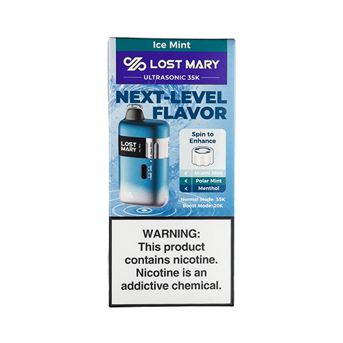 Lost Mary Ultrasonic 35K - Ice Mint Disposable - $14.99 - VPRSTS Lost Mary Ultrasonic 35K - Ice Mint Disposable - $14.99 - VPRSTS