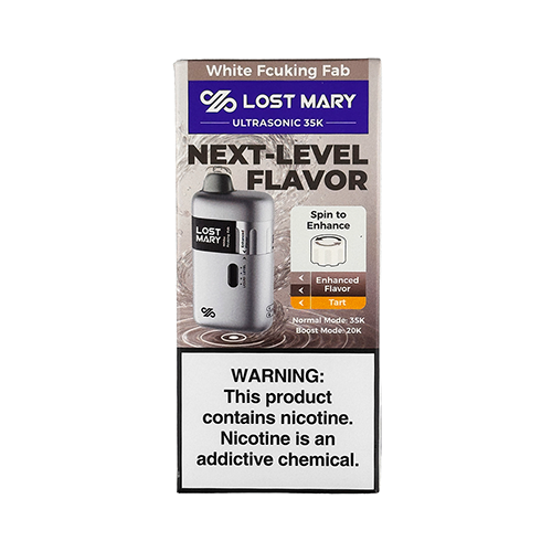 Lost Mary Ultrasonic 35K - White Fcuking Fab, disposable vape