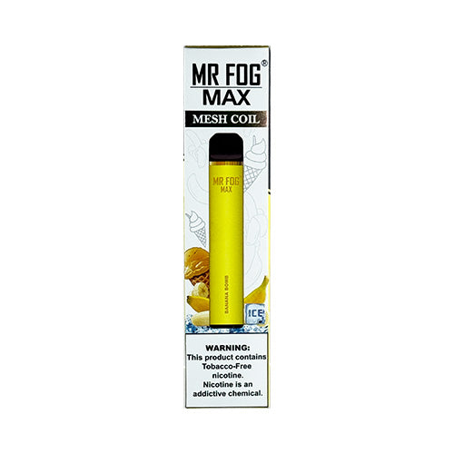 Mr Fog Max - Banana Bomb (Banana Ice Cream), disposable vape