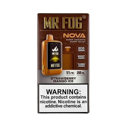 Mr Fog Nova - Strawberry Mango Ice, disposable vape
