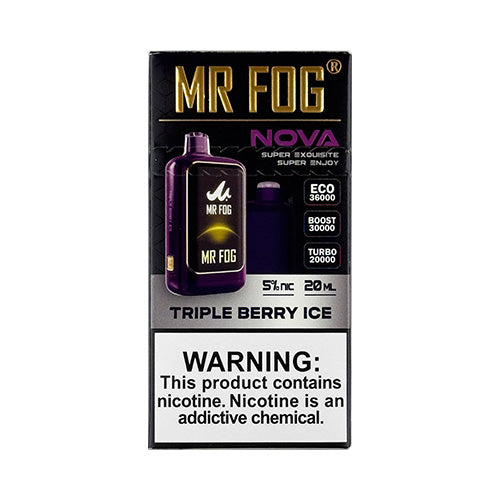 Mr Fog Nova - Triple Berry Ice, disposable vape