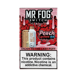 Mr Fog Switch SW15000 - Peach Lychee Ice Disposable - $14.99 - VPRSTS Mr Fog Switch SW15000 - Peach Lychee Ice Disposable - $14.99 - VPRSTS