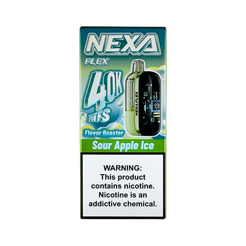NEXA Flex 40000 - Sour Apple Ice, disposable vape
