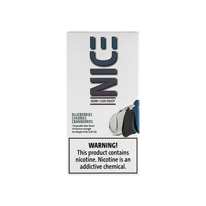 Nice - Blueberry Cherries Cranberries, disposable vape