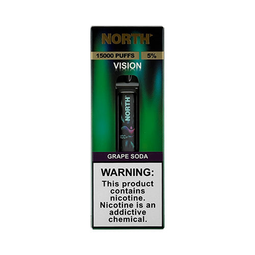 north vape flavors 15000 puffs North Vision 15K - Grape Soda Disposable - $14.99