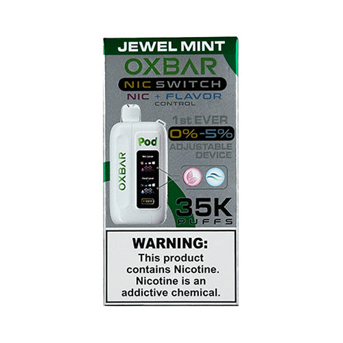 OXBAR Nic + Flavor Control 35K -  Jewel Mint, disposable vape