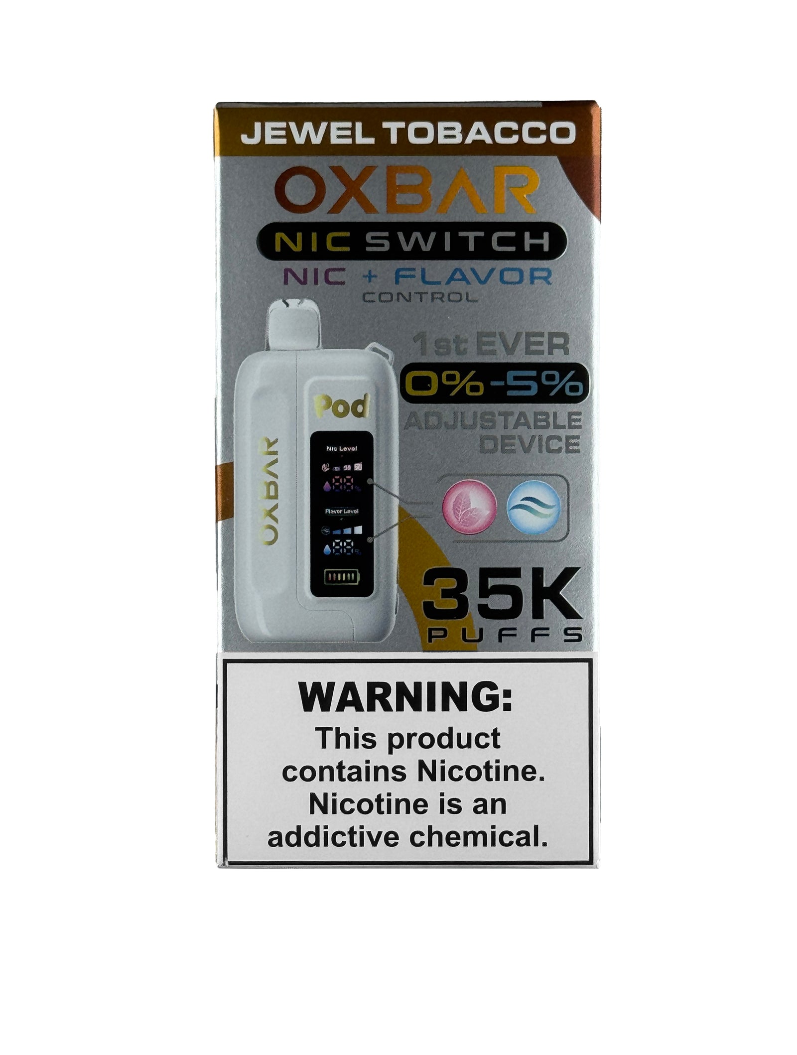 OXBAR Nic + Flavor Control 35K -  Jewel Tobacco, disposable vape