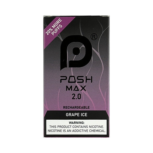 Posh Max 2.0 - Grape Ice, disposable vape
