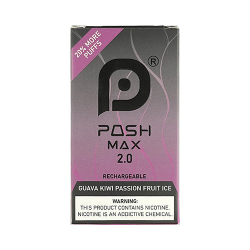 Posh Max 2.0 - Guava Kiwi Passion Fruit Ice, disposable vape