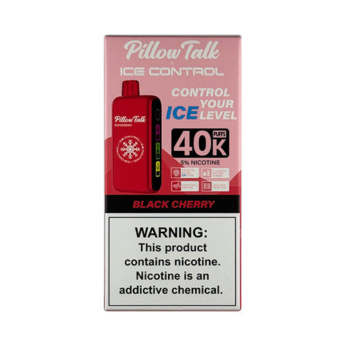 Pillow Talk Ice Control 40K - Black Cherry Disposable - $14.99 - VPRSTS