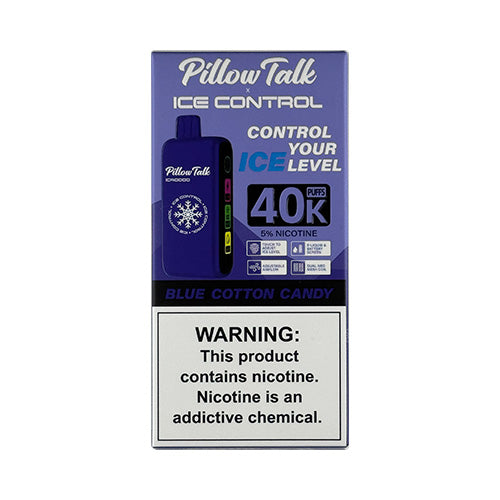 Pillow Talk Ice Control 40K - Blue Cotton Candy, disposable vape