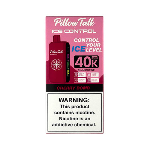 Pillow Talk Ice Control 40K - Cherry Bomb, disposable vape