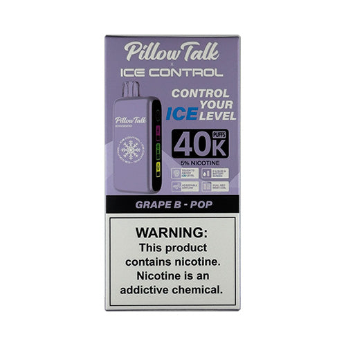 Pillow Talk Ice Control 40K - Grape B-Pop, disposable vape
