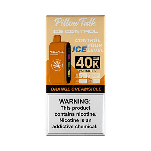 Pillow Talk Ice Control 40K - Orange Creamsicle Disposable - $14.99 - VPRSTS Pillow Talk Ice Control 40K - Orange Creamsicle Disposable - $14.99 - VPRSTS
