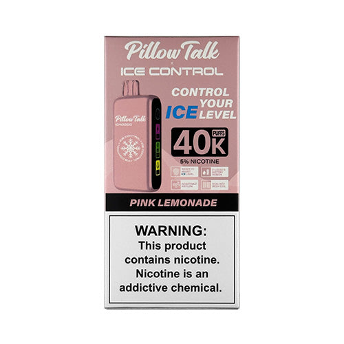 Pillow Talk Ice Control 40K - Pink Lemonade, disposable vape