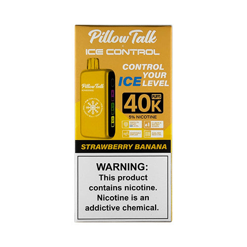 Pillow Talk Ice Control 40K - Strawberry Banana, disposable vape